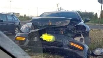 Así quedó el auto del ex jugador de Boca Así quedó el auto del ex jugador de Boca