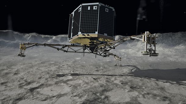 El módulo Philae encuentra compuestos orgánicos en el cometa 67P