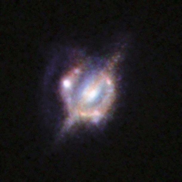 Astrónomos obtienen la imagen más clara y nítida de una colisión de galaxias