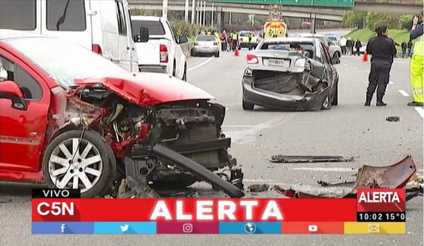 Fatal accidente en Acceso Oeste: un muerto y 4 heridos