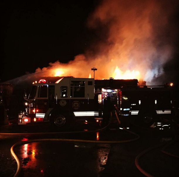 Se incendió una papelera en Garín