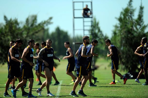 Daniel Osvaldo se entrenó por primera vez con Boca en su vuelta