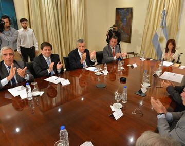 CFK se reunió en Olivos con funcionarios
