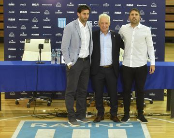 Diego Milito, Víctor Blanco y Chacho Coudet