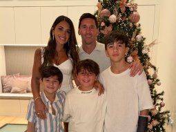 Lionel Messi, Antonela Roccuzzo y sus tres hijos: Ciro, Mateo y Thiago. Lionel Messi, Antonela Roccuzzo y sus tres hijos: Ciro, Mateo y Thiago.