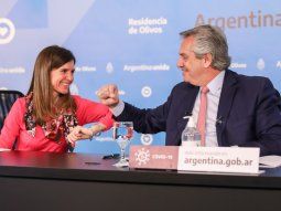 Alberto Fernández y Fernanda Raverta
