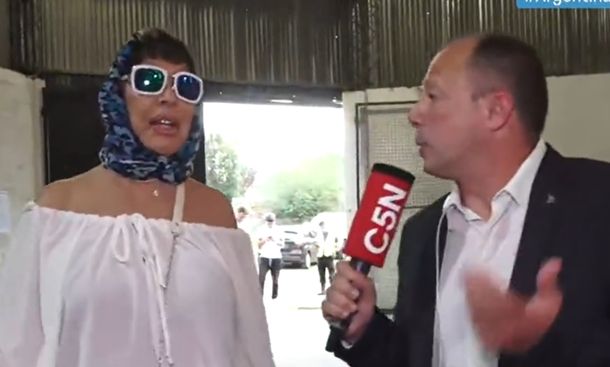 Moria Casán votó en Del Viso: Vengo a votar por la bandera