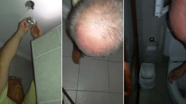 VIDEO: mirá al Tano Pasman del foquito de luz