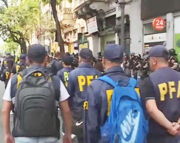 Otra vez: desmedido operativo policial en la marcha de jubilados frente al Congreso