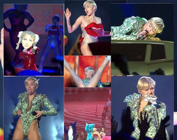 Aseguran que Miley Cyrus hace una orgía pop arriba del escenario: mirá las fotos