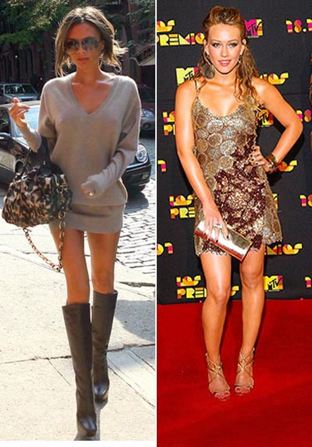 Victoria Beckham y Hillary Duff