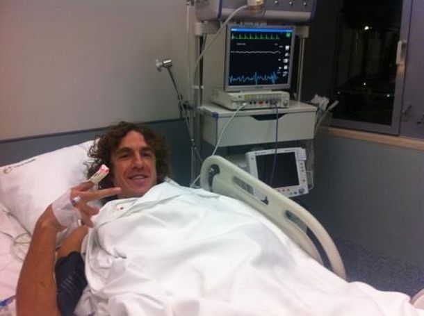 Carles Puyol y su optimismo tras la grave lesión