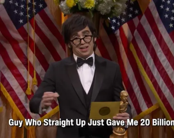 Milei fue parodiado en Saturday Night Live: Trump me tiró 20 mil millones de dólares