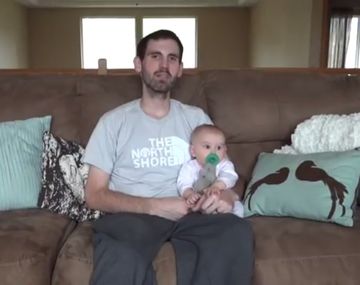El conmovedor video de un padre a su hija antes de morir