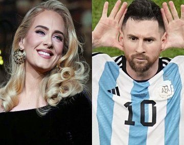 La fan menos pensada: Adele confesó en un show su amor por Messi