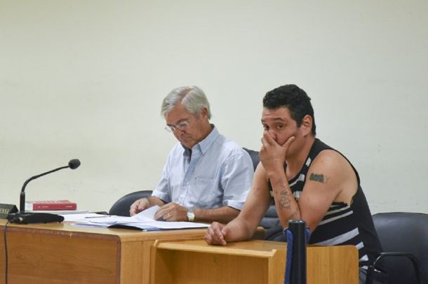 Nelson Aguilante en la audiencia en la que se le dictó la prisión preventiva