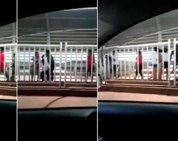 VIDEO: Les apuntaron con un arma y les robaron en plena senda peatonal