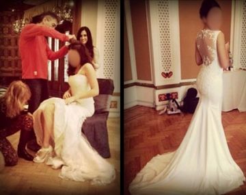 ¿Quién es la modelo que ya se probó el vestido de novia?