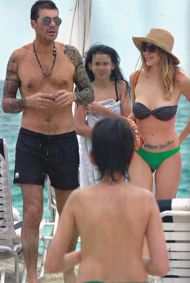 Las fotos de las vacaciones de Tinelli y Valdés