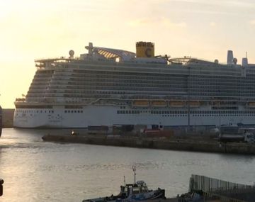 Descartan la presencia de coronavirus en el crucero varado en Italia