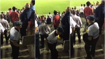 Abuelo baila en la tribuna de Atlético Tucumán Abuelo baila en la tribuna de Atlético Tucumán
