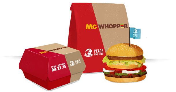¿Se viene el McWhopper? McDonalds y Burger King juntos por la paz