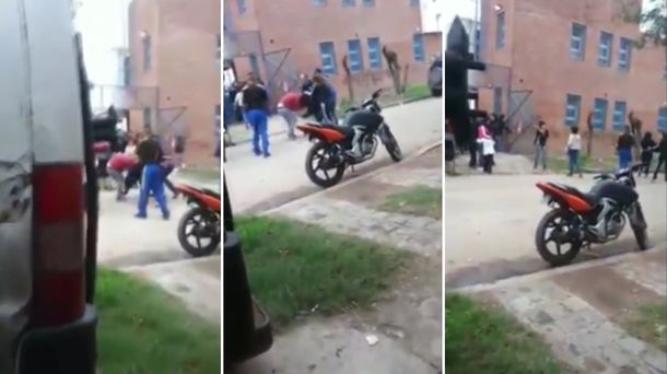 Así fue la secuencia de la pelea en una escuela de González Catán