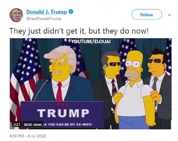 El insólito tuit de Donald Trump