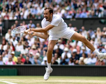 El exabrupto de Medvédev contra la jueza en la semi de Wimbledon