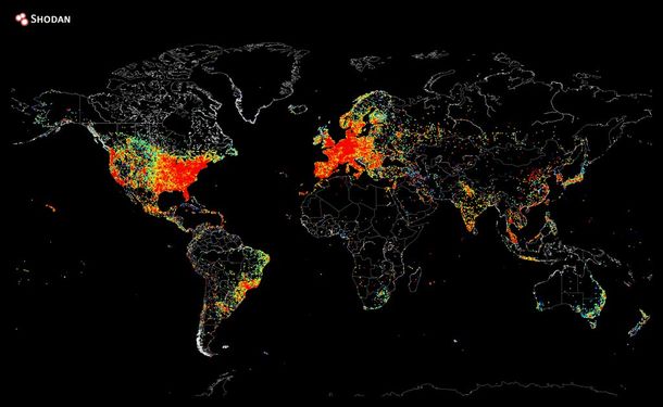 Conocé este mapa con todas las conexiones a Internet del mundo