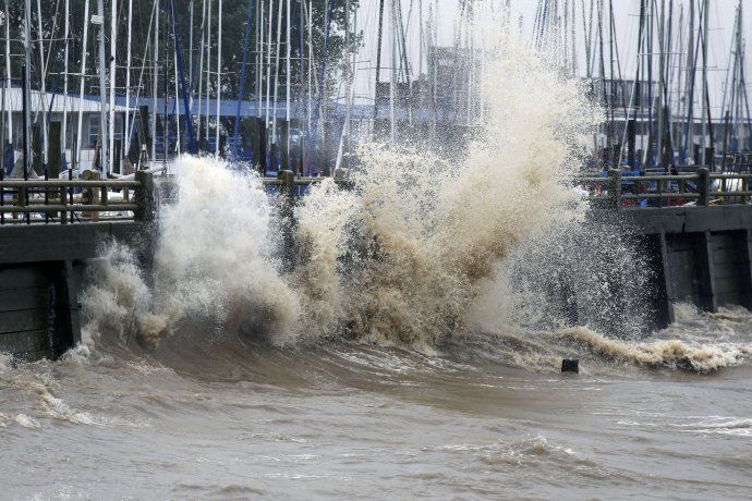 Violenta sudestada en el Río de la Plata