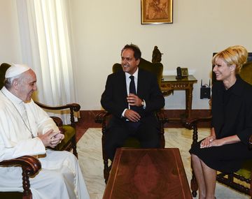 Scioli al Papa: Sus palabras son una sana guía