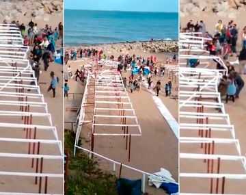 Destrozos e incidentes en una protesta contra la privatización de las playas en Mar del Plata