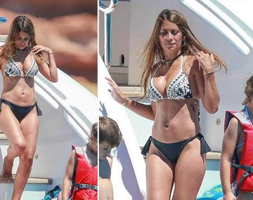 Antonela Roccuzzo, a puro ejercicio para mantenerse diosa