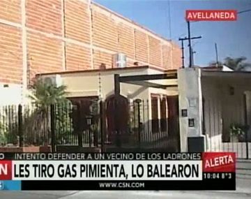 Intentó defender a un vecino de un asalto y lo terminaron baleando