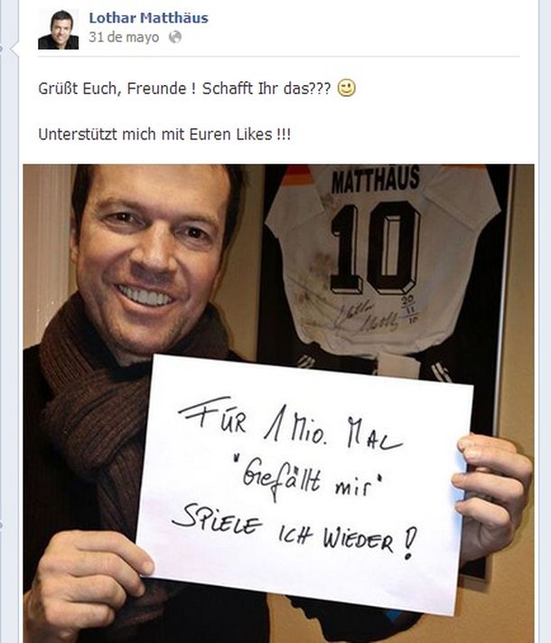 Una leyenda volverá al fútbol gracias a sus fans de Facebook