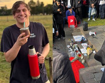 Seguidores de Gaspi lo despidieron en el Obelisco.