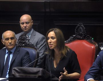 Vidal en la apertura de sesiones de la Legislatura bonaerense.