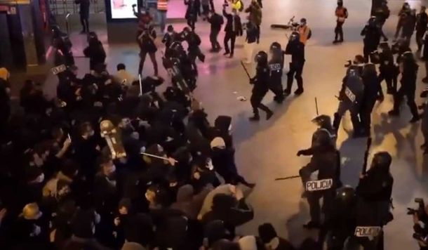 España: represión en Madrid y otras ciudades a raíz de la detención de Pablo Hasel