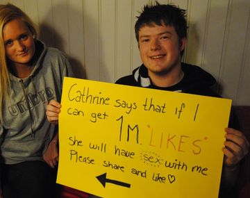 Si llega al millón de Me Gusta su amiga deberá tener sexo con él