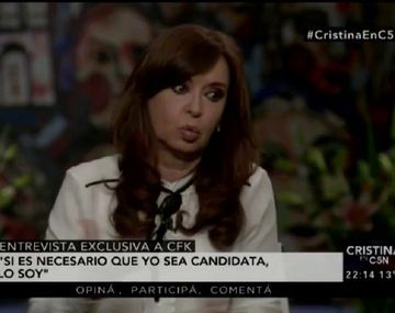 {altText(Cristina Kirchner en C5N,#CristinaEnC5N fue lo más comentado en el mundo y C5N fue lo más visto)}