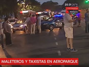 Maleteros cortaron Aeroparque