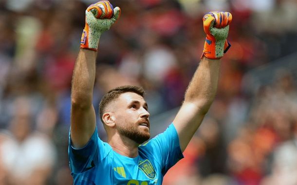 Unai Simón, arquero de la selección de España. Unai Simón, arquero de la selección de España.