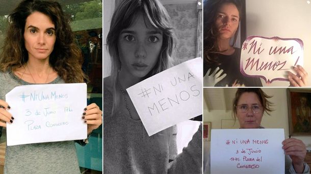 Más famosas se suman a la campaña Ni una menos