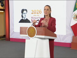 Claudia Sheinbaum en la Mañanera del Pueblo de este martes. Claudia Sheinbaum en la Mañanera del Pueblo de este martes.