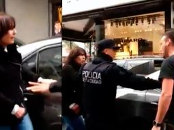 Se bajó del auto enojada por un bocinazo: patadas e insultos en pleno Recoleta