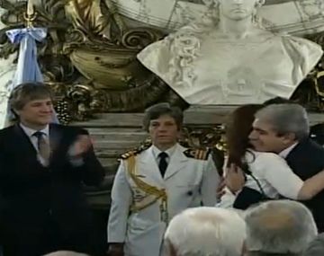 Cristina le tomó juramento a Anibal Fernández
