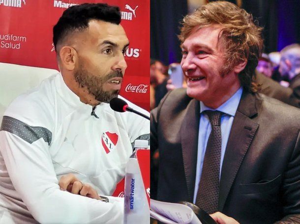 Carlos Tevez manifestó su apoyo a Javier Milei