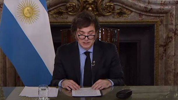 Las principales frases de Javier Milei en la cadena nacional