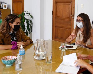 La ministra de Mujeres recibió a Thelma  Fardin